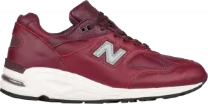 Кроссовки New Balance Horween Leather Co. x 990v2 Made in USA 'Burgundy', красный