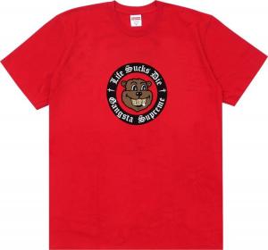 Футболка Supreme Life S**ks Die Tee 'Red', красный