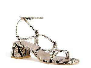 Сандалии Azalea Wang Anika Sandal, Beige/Black Snake Print