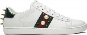 Кроссовки Gucci Wmns Ace Studded White, белый