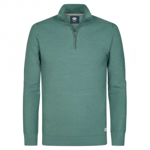 Свитер Petrol Industries M-1060-KWC204 с половинной молнией, зеленый