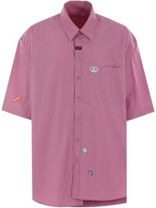 Хлопковая рубашка оверсайз от Martine Rose, розовый