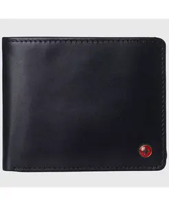 Мужской кошелек Commuter RFID с двумя окошками для удостоверений и разделом для купюр Alpine Swiss, черный