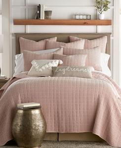 Комплект постельного белья Mills Waffle Textured, 2 предмета, размер Twin/Twin XL Levtex, цвет blush