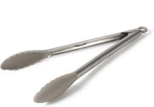 Calphalon Edge кухонные щипцы из нержавеющей стали с силиконовыми наконечниками - серо-коричневый