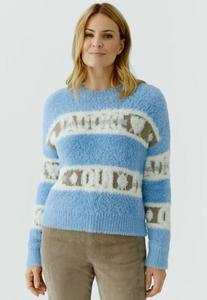 Джемпер Oui Fleece jumper, Lt Blue Green/Light Blue
