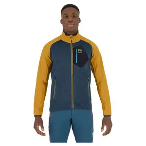 Флис Karpos Odle full zip, синий/желтый