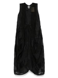 Расклешенное платье миди Uma Wang, черный