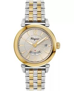 Мужские швейцарские часы Feroni с двухцветным браслетом из нержавеющей стали, 40 мм Ferragamo
