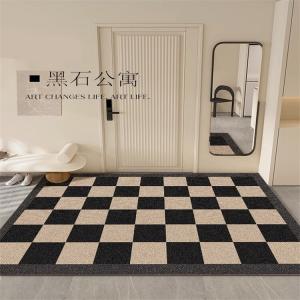 Y U-LIVE Ковер 100х120 см из кожи для прихожей, пылеудаляющий, в стиле хай-энд, моющийся, горизонтальный, Flowing Golden Years