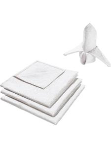 Erwin Müller Жаккардовые, хлопчатобумажные, тканые салфетки, упаковка из 4 штук, цвет Hamm, белый