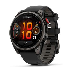 Умные часы Garmin Fenix 8 Pro, Sapphire, AMOLED, 47 мм, LTE, черный/темно-серый