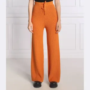 Трикотажные брюки прямого кроя с добавлением шерсти Silvian Heach, оранжевый
