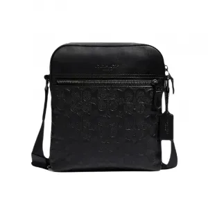 Сумка Coach Outlet Houston Flight In Signature Leather, черный