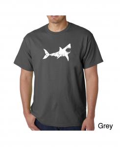 Мужская футболка word art - bite me LA Pop Art, серый