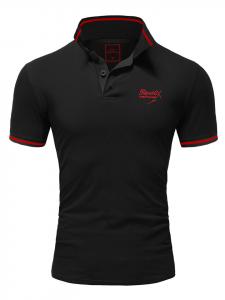 Рубашка-поло REPUBLIX, черный/красный