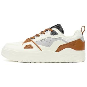 QIAODAN Легкие, нескользящие, низкие, мужские кроссовки для скейтбординга Dry Coverage цвета слоновой кости и серо-белого дымчатого цвета