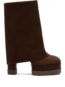 Ботинки на платформе Casadei, коричневый