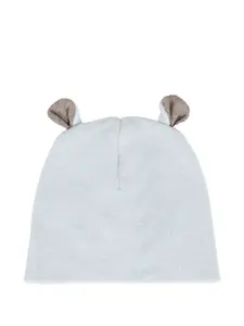 Шерстяная шапка бини с ушками Little Bear, синий