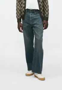 Архивные средние мешковатые джинсы Abercrombie & Fitch, Blue Denim