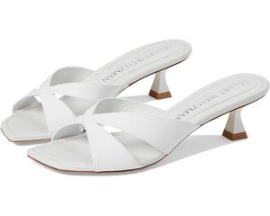 Туфли Stuart Weitzman Miami Xcurve 50 Slide, белый
