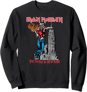 Толстовка Iron Maiden - Beast Over NY, черная