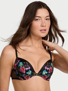 Бюстгальтер пуш-ап с вышивкой темных цветов Very Sexy, embroidery dark blossom