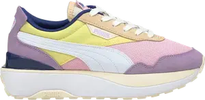 Кроссовки Puma Wmns Cruise Rider Pink Lady Yellow Pear, розовый
