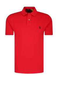 Поло POLO RALPH LAUREN custom slim fit, красный