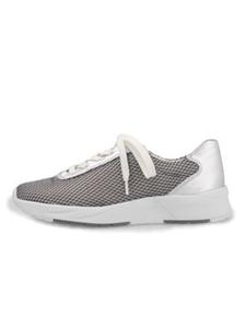 Semler Удобные туфли на шнуровке серебристого цвета