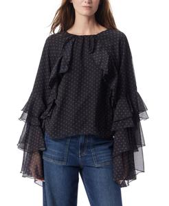 Топ с оборками DO by Women's Jovanna DEE OCLEPPO, Black