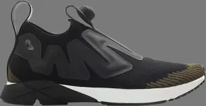 Лимитированные кроссовки pump supreme ultraknit Reebok, черный