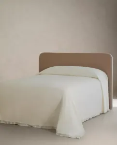 Покрывало Zara Home Cotton With Embroidered Ruffled Trims, 230 x 250 см, кремовый