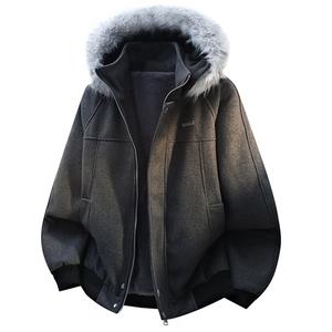 Пуховик Unisex X1617, темно-серый puffer jacket
