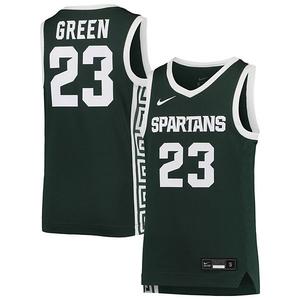 Молодежная баскетбольная майка draymond green green michigan state spartans replica Nike