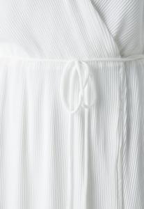 Коктейльное платье PLEATED MIDI WRAP DRESS Gina Tricot, кремовый