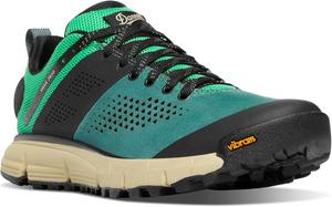Женские походные ботинки Danner Trail 2650 3 - прочный верх из замши и текстиля, дышащая сетчатая подкладка, стелька Ortholite и подошва Vibram с повышенным сцеплением, зеленый