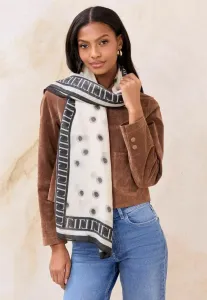 Шарф с принтом Lipsy, Ivory Polka Dot