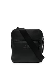 Armani Exchange сумка-мессенджер с логотипом, черный
