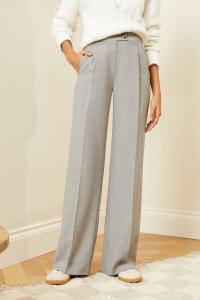 Широкие брюки с высокой талией Love & Roses, серый