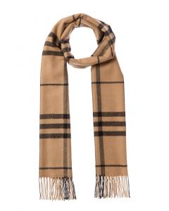 Шерстяной шарф в клетку Burberry Burberry, бежевый
