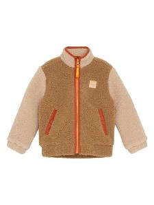Флисовая куртка светло-коричневого/бежевого цвета Noppies