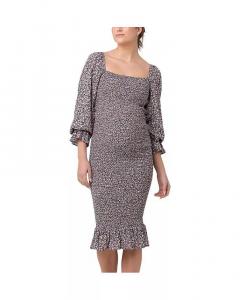 Платье для беременных и кормящих матерей Ripe Willow со сборками, черное Ripe Maternity, черный