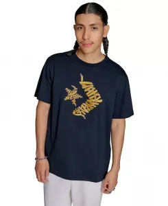 Футболка с принтом в виде шнурков для мужчин Converse, черный