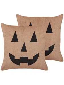 Декоративная подушка Beliani 2er Set Deko SEBES, цвет beige/schwarz