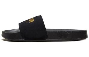 Шлепанцы и сланцы Puma Leadcat Suede Slide 'Black Team Gold'