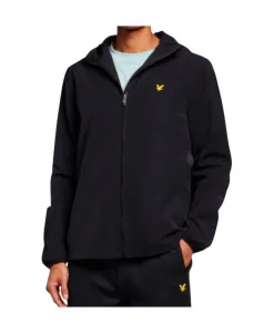 Водонепроницаемая куртка с капюшоном и логотипом. Lyle & Scott, черный