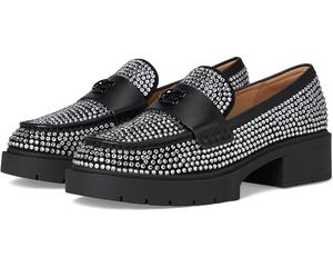 Лоферы COACH Leah Loafer With Crystal, черный