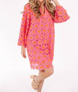 Платье Lele в розовом/оранжевом цвете j.marie