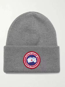 Шапка-шапка из мериносовой шерсти с аппликацией логотипа CANADA GOOSE, серый